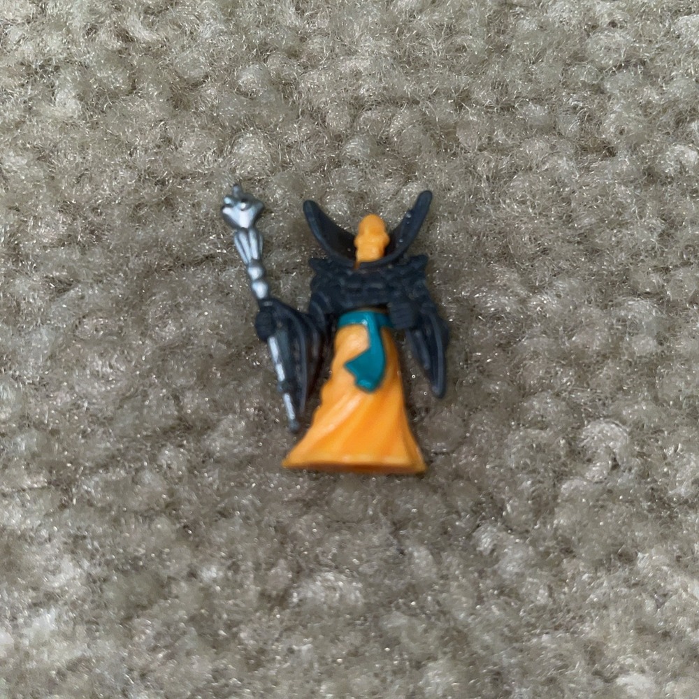 Mighty Max Magus Mini Figure Vintage 90s Bluebird Toys Micro Wizard Orange Black